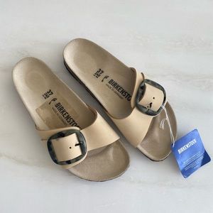 Birkenstock Madrid Torty Big Buckle Sandals Nubuck sz 37 US 6-6.5 Narrow